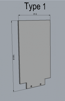 Light-Blade Type 1 inkl. Halter (55mm Aufnahme)